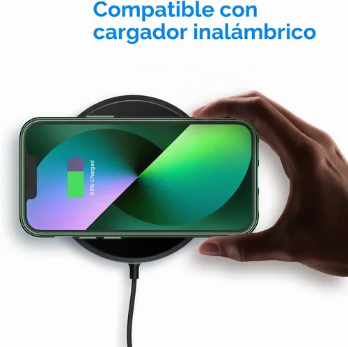 Vista 4 de JETech Funda para iPhone 13 mini, antiamarilleo, verde alpino
