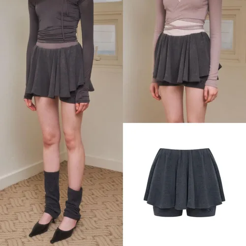 Vista 3 de Y2k Falda de ballet Mini faldas para mujer, ropa estética de ballet de moda Y2k Mini falda