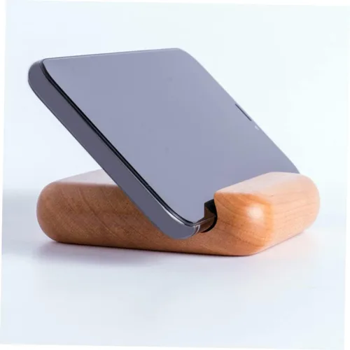 Vista 6 de Hemobllo 2 sets de madera del teléfono celular soporte del teléfono titular del escritorio para filmar llamadas 2 unids*2