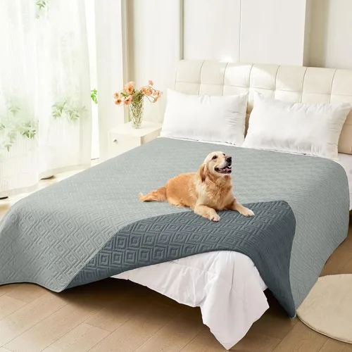 Vista 73 de hyha Manta impermeable para perros, funda suave para cama de perro, mantas para mascotas, funda impermeable para sofá y sillón para perros lavable