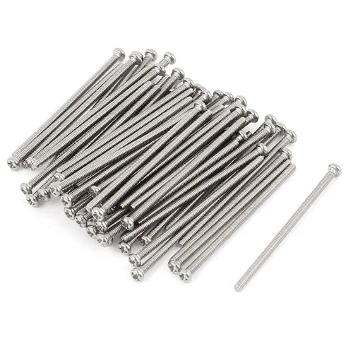 Vista 26 de uxcell Tornillos Phillips de cabeza cruzada de acero inoxidable 304 M2 x 0.118 in 60pcs