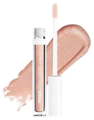 Vista 7 de Wet n Wild MegaSlicks Brillo labial, ultrabrillante, enriquecido con vitamina E, ultrabrillo de alta luminosidad hidratante, sin pruebas en animales