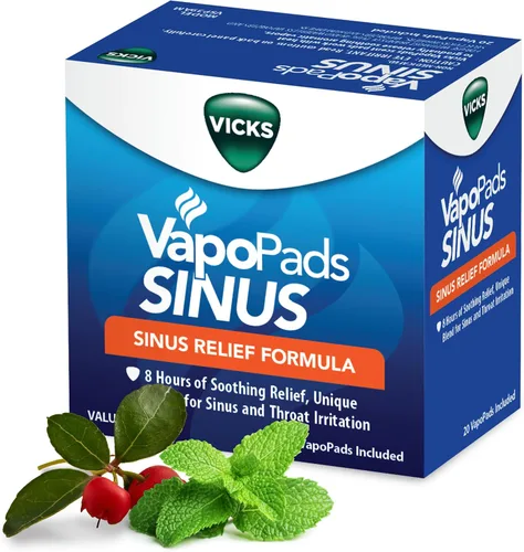 Vista 9 de Vicks VapoPads Sleepy Time Comfort - Almohadillas de vapor para humidificadores e inhaladores de vapor, romero, lavanda y eucalipto, paquete de 40