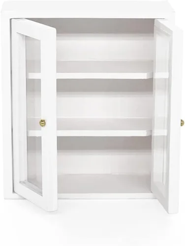 Vista 5 de Odoria 1/12 Mueble superior de cocina en miniatura Accesorios para muebles de casa de muñecas