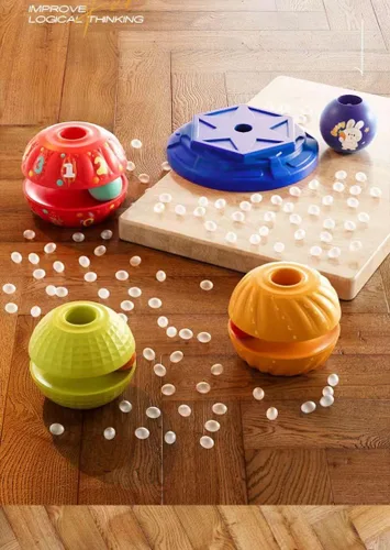 Vista 6 de Juguete giratorio apilable para bebé, juguete para autismo, aprendizaje sensorial, apilador en espiral, juguete Montessori para bebés, niñas, niños