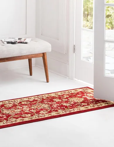 Vista 45 de Unique Loom Sialk Hill Collection - Alfombra de área - Washington (5 pies 3 pulgadas x 8 pies, rectangular, marrón/negro)