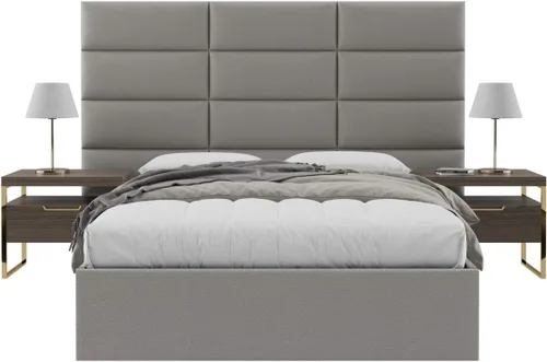 Vista 42 de Vänt - Paneles tapizados de cabecera para montar en la pared, diseño Elizabeth, 120 x 46 pulgadas, configuración de 16 paneles individuales