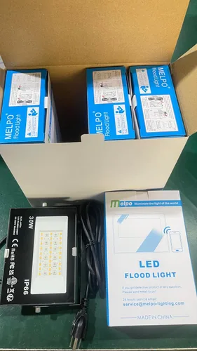 Vista 9 de Luz de inundación LED para exteriores de 30 W, equivalente a 3000 W, 3000 W, iluminación inteligente RGB de paisaje con control de aplicación