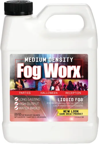 Vista 10 de FogWorx Fog Juice - 1 galón de líquido de niebla orgánico (128 onzas) - Densidad media, alto rendimiento, larga duración líquido para máquina
