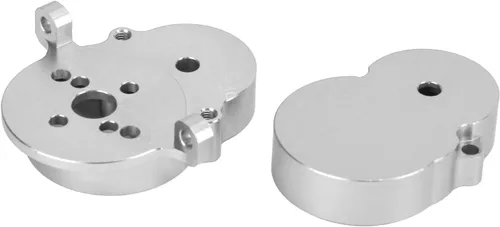 Vista 5 de VGEBY Carcasa de transmisión trasera, accesorio de camión RC Shell de metal para WPL D12 Truck (Plata) Accesorio de modelo de coche