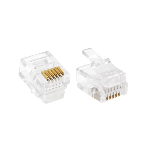 Vista 2 de Enchufe modular RJ12 6P6C RJ12 (6/6, conector de cable telefónico)