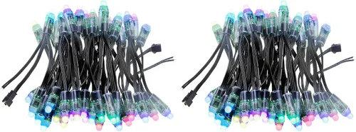 Vista 8 de ALITOVE WS2811 - Luz LED direccionable de píxeles, 50 unidades, 5 V, 0.472 in, color de ensueño digital, difusión de color, módulo de píxeles LED