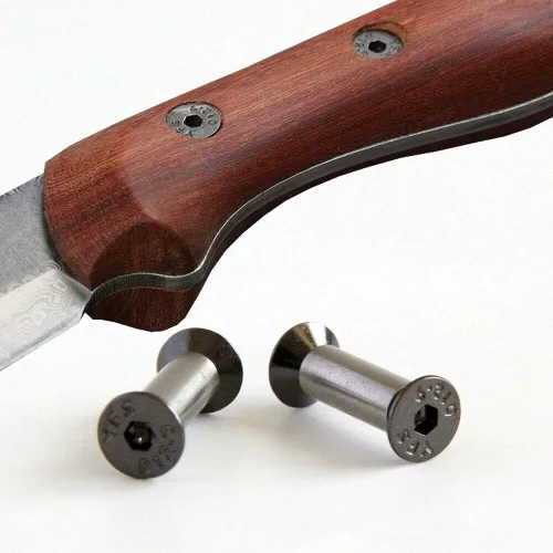 Vista 6 de 10 Uds. Cuchillo Mango Perno Remaches Tornillo Sujetador Tuerca DIY Material US