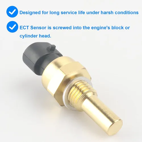 Vista 3 de Sensor de temperatura del refrigerante, sensor de temperatura ECT reemplaza 213-4333, 12608814 Compatible con Buick Cadillac Chevy GMC - CTS