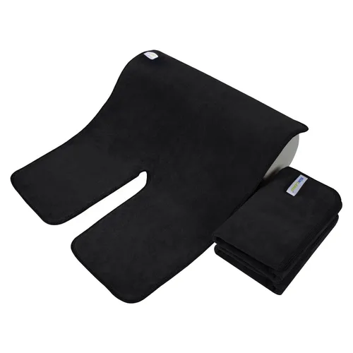 Vista 3 de SINLAND Toallas de Microfibra para Esteticistas para Faciales Eliminación de Mascarillas Envoltorio Facial Paño Facial Suave con Diseño Dividido