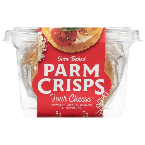 Vista 6 de ParmCrisps - Everything Cheese Parm Crisps, hechas simplemente con queso 100% real Snacks keto saludables, bajos en carbohidratos, altos