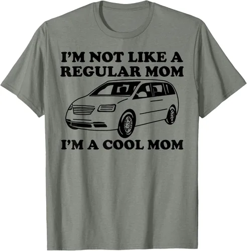 Vista 34 de Camiseta divertida de mamá con texto en inglés "I'm Not Like A Regular Mom I'm A Cool Mom", Blanco, S