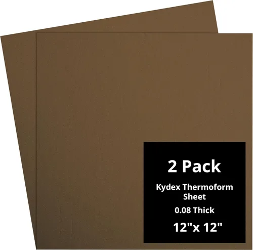 Vista 68 de Kydex Sheets - Solid Color DIY Kit for Crafting Holsters, Sheaths, and Mag Pouches - (8x8, 8x12, 12x12), Premium Thermoform Sheets - Thick, Durable