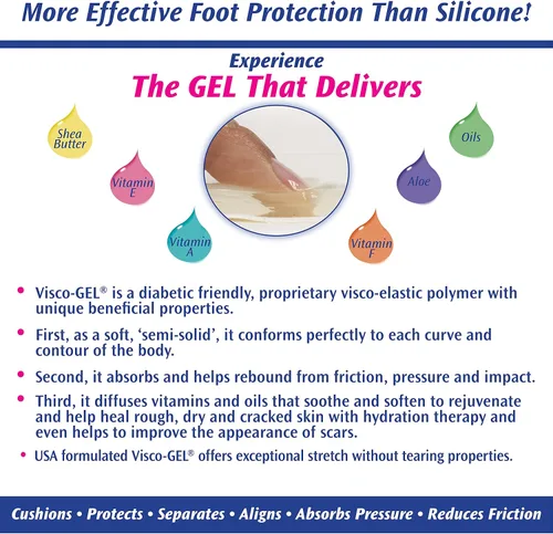 Vista 5 de PediFix Visco-gel - Cojín para dedos de martillo, pequeño derecho