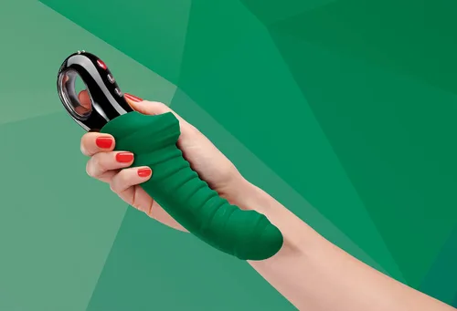 Vista 2 de FUN FACTORY Juguetes para adultos, vibrador realista serie G5 de silicona recargable, juguetes sexuales de lujo para mujeres y juguetes sexuales