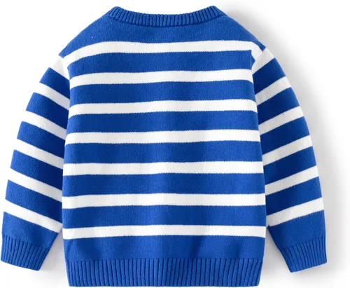 Vista 2 de Suéter de punto para niñas pequeñas, suéter de algodón con cuello redondo, suéter de manga larga, abrigo para otoño e invierno
