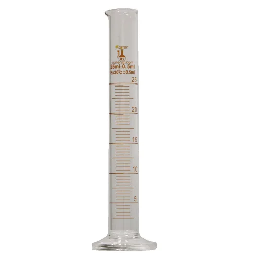 Vista 5 de Karter Scientific 412B3, cilindro graduado de 0.3 fl oz, base redonda, vidrio de borosilicato 3.3 (individual)