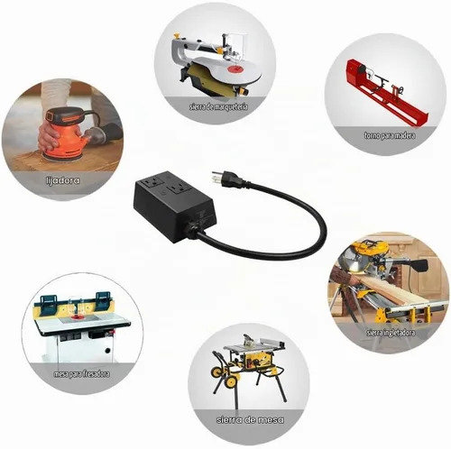 Vista 6 de Interruptor automático de vacío para herramientas eléctricas, tecnología única de detección de corriente de Etoolcity para retrasar el encendido