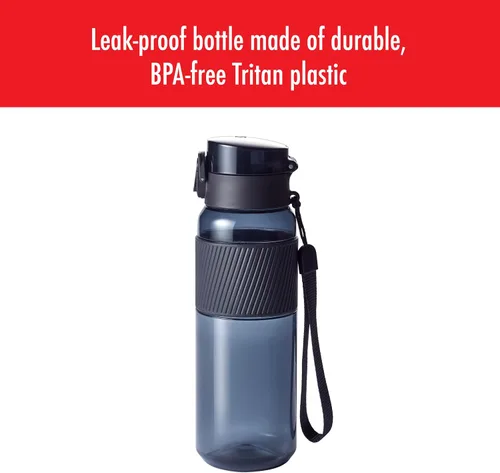 Vista 2 de ZWILLING Botella de agua Tritan de 24 onzas, color negro