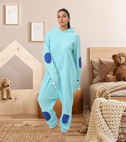 Vista 6 de Funnyparty Pijama de cosplay de animales de dibujos animados mameluco disfraz de Halloween adulto de una pieza ropa de dormir mujeres hombres
