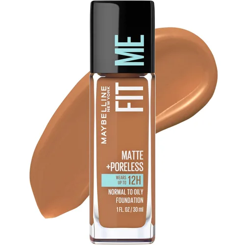 Vista 68 de Maybelline New York Fit Me Matte + Poreless Base Líquida, Formato de Bolsa, 220 Natural Beige, 1.3 onzas 220 Beige natural