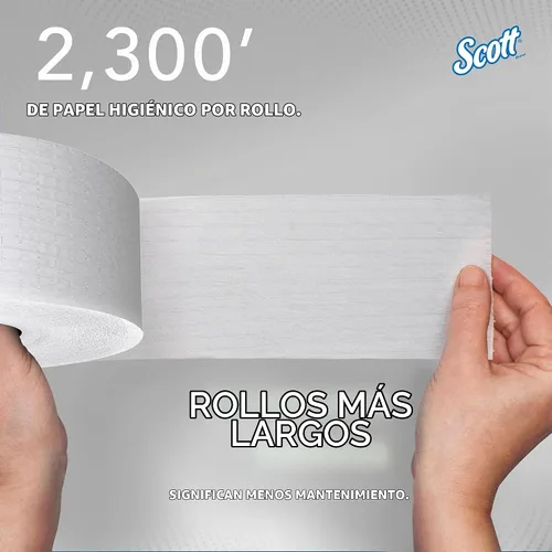 Vista 7 de Scott Professional Rollo de papel higiénico Jumbo sin núcleo, a granel, 12