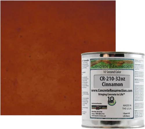 Vista 20 de Tinte profesional para hormigón de secado rápido, fácil de usar. Tinte de acetona Concrete Resurrection de 10 segundos color 32 oz (ámbar)
