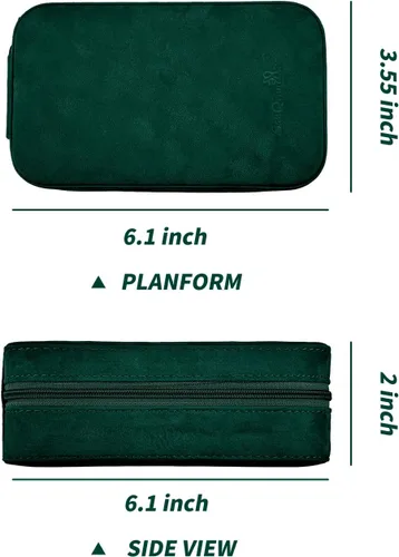 Vista 5 de SANQIANWAN Joyero de lujo para mujer, organizador portátil de viaje para anillos, aretes, collar, regalo para bodas, damas de honor, mujeres