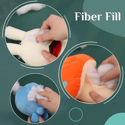 Vista 7 de LOKUNN Fibra de poliéster de 2.12 oz/60 g, relleno de fibra de poliéster (2.12 oz ~ 3.97 libras), relleno para animales de peluche, relleno