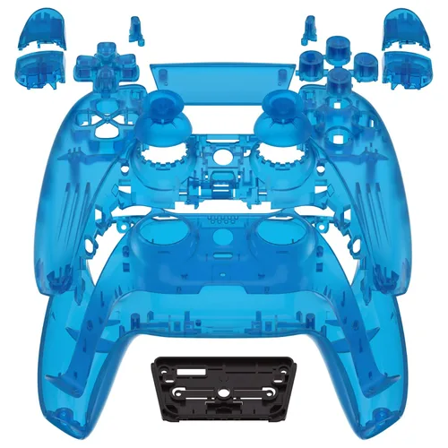 Vista 11 de eXtremeRate Full Set Shell with Buttons Touchpad Cover, Clear Custom Replacement Decorative Trim Shell Front Back Plates Compatible with p s 5