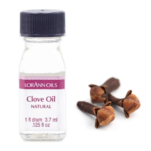 Vista 2 de LorAnn Aceite de hoja de clavo SS Sabor natural, 1 botella de dram (0.0125 fl oz - 0.1 fl oz - 1 cucharadita)