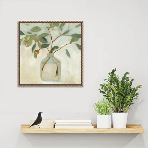 Vista 6 de Amanti Art Lienzo enmarcado para pared, 16 x 16 pulgadas, Arreglo neutro I de Emma Scarvey, lienzo enmarcado para pared, obras de arte de naturaleza