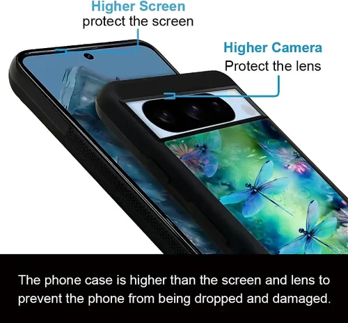 Vista 647 de Compatible con Google Pixel 4A 5G Mobile Case Creative Acrylic Panel trasero Silicona Protección Grip especialmente diseñado para Google Pixel 4A 5G