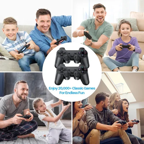 Vista 5 de 20000+ Games Retro Gaming Console,2025 Home Game Console Wireless Double Handle PSP Arcade Double TV Game Console Plug and Play Video Game Stick