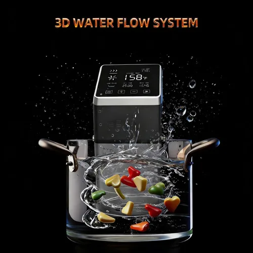 Vista 8 de Olla de precisión comercial Sous Vide de 1400 W Circulador de inmersión de calentamiento rápido Máquina térmica Sous Vide con temperatura