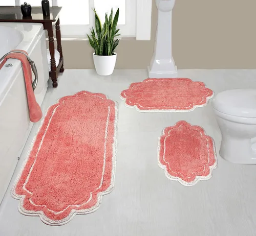 Vista 48 de Home Weavers - Tapete de baño 100% algodón copetudo, supersuave y absorbente, lavable a máquina y apto para secadora lino
