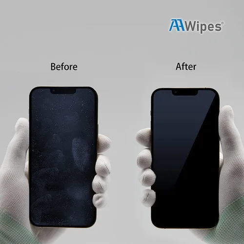 Vista 5 de AAwipes Paños de pulido (6.3 x 6.3 pulgadas, gris superfino) compatibles con Apple iPhone, iPad, MacBook, iWatch, paños de limpieza de microfibra