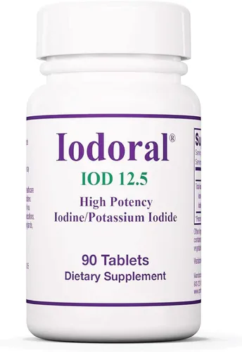 Vista 9 de ARG Optimox Yodoral 6.25 mg - Suplemento de yodo y potasio para apoyo al equilibrio tiroideo y metabólico, libre de soja y gluten, 90 porciones, 90