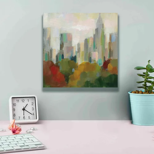 Vista 4 de Epic Graffiti 'NYC Central Park II' por Silvia Vassileva, arte de pared en lienzo, 12 x 12 pulgadas
