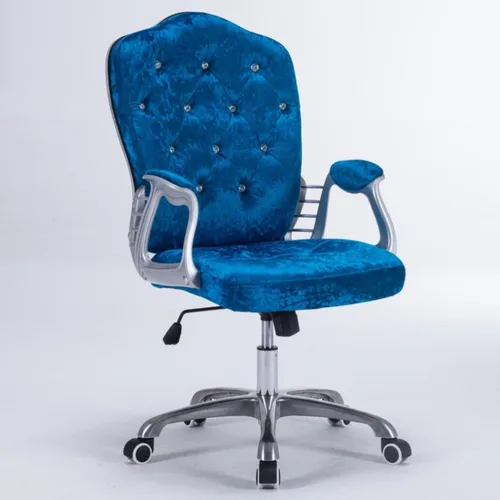 Vista 11 de QQXX Silla de oficina en casa, silla ergonómica de escritorio, silla de computadora con soporte lumbar, reposabrazos, silla ejecutiva giratoria