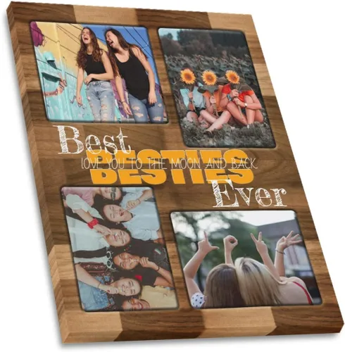 Vista 15 de SHIYEL - Impresiones personalizadas en lienzo con foto, regalos de cumpleaños personalizables para tía de sobrina o sobrino, crea un lienzo de pared