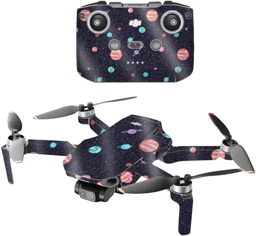 Vista 10 de MightySkins Glitter brillante compatible con DJI Mini 2 Dron portátil – Ácido Acabado de purpurina protector, duradero de alto brillo Fácil