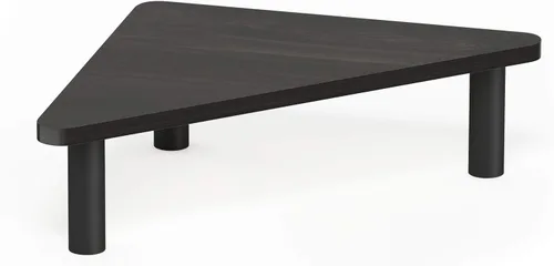 Vista 4 de Furinno Turn-N-Tube - Elevador de monitor para monitor, elevador de monitor de esquina triangular de 19.6 pulgadas de ancho, soporte para Espresso