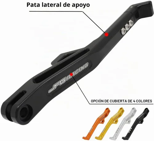 Vista 2 de JFG RACING Sur Ron Soporte de Pata, Soporte Lateral de Moto de Aleación de Aluminio CNC Ajustable para Surron Light Bee S/X Segway X160/X260 Talaria
