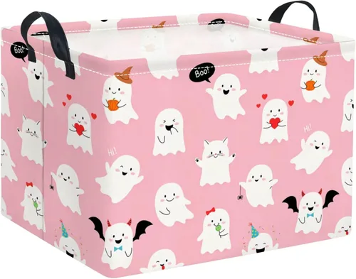 Vista 63 de Cesta rectangular de almacenamiento para bebés y niños, para el hogar, cocina, niñas, lindo contenedor de almacenamiento de juguetes, organizador